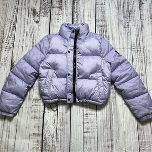 CALVIN KLEIN cropped puffer water resistant jacket